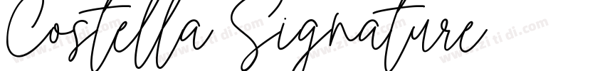 Costella Signature 语字体转换